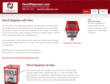 Tablet Screenshot of pencildispensers.com